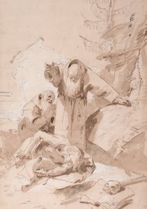 Saint Fidelis af Sigmaringen og Saint Joseph af Leonessa, ca. 1747-1758 af Giovanni Battista Tiepolo
